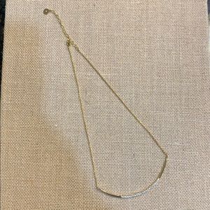 Stella & Dot Crescent Necklace - Gold